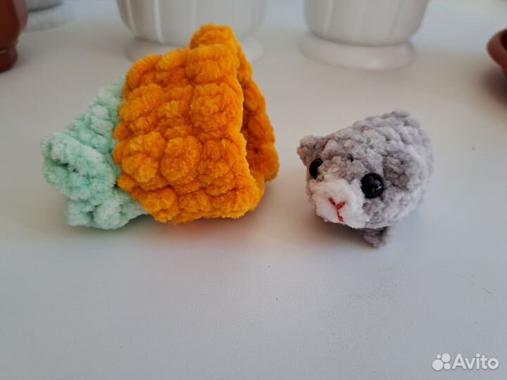 Мягкая игрушка зверята в домике