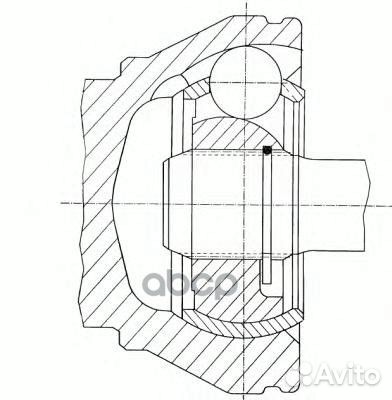 Привод колеса 302068 GKN (Loebro)