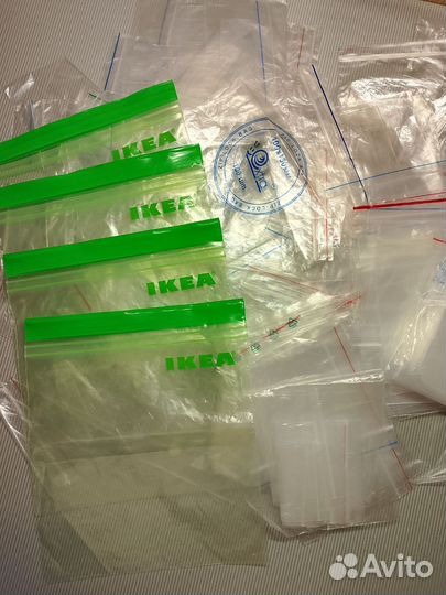 Ассорти из зиплоков бу Зип пакеты набором