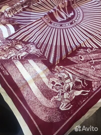 Платок атласный ссср, 1982, Бородинское сражение