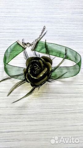 Чокер цветок