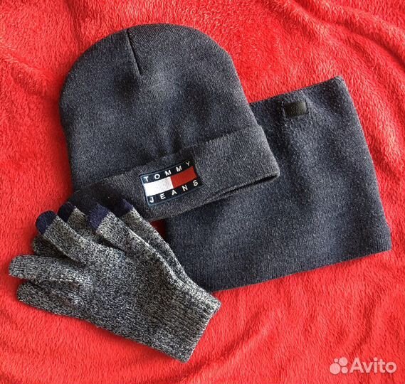 Шапка, перчатки и снуд