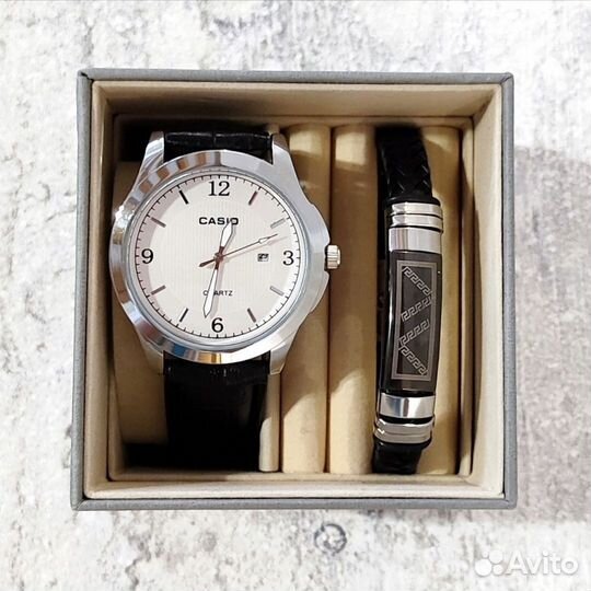 Часы casio подарочный набор