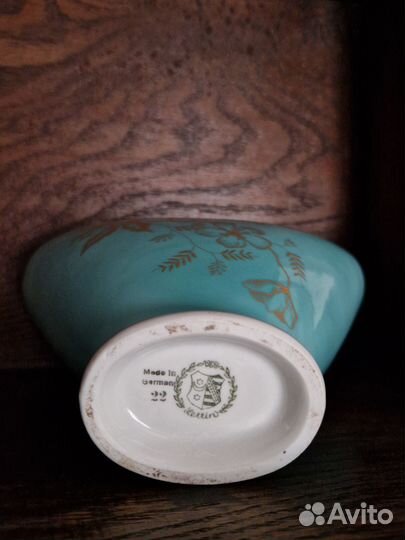 Фарфоровая салфетница, вазочка Lettin Германия