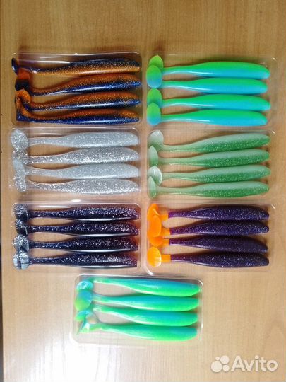 Силиконовые приманки Easy shiner 127 мм, 4 шт