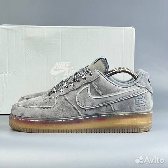 Кроссовки Nike Air Force 1 Grey С мехом