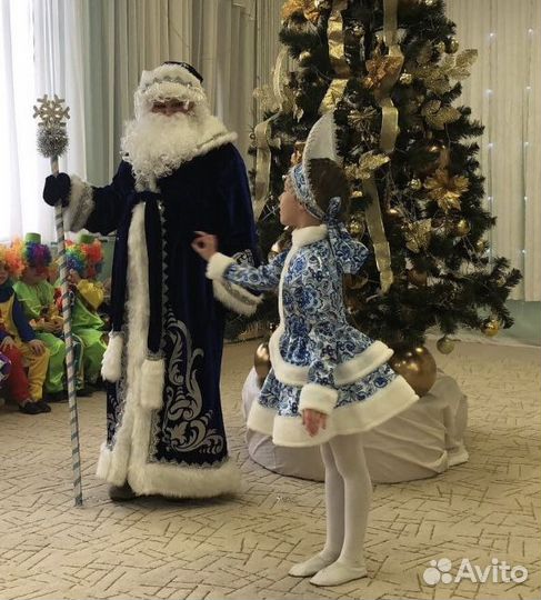 Костюм деда мороза и снегурочки бу