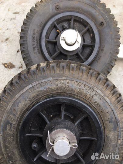 Транцевые колёса на лодку пвх