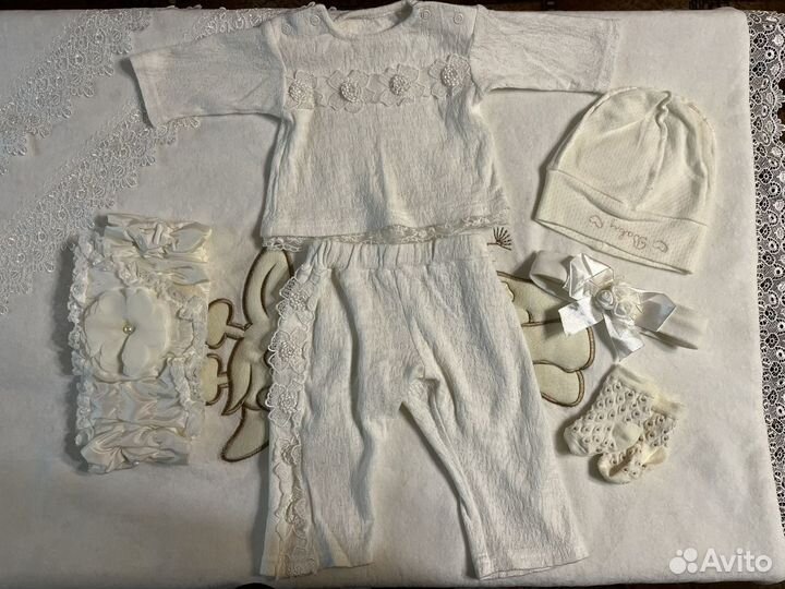 Комплект на выписку для девочки лето