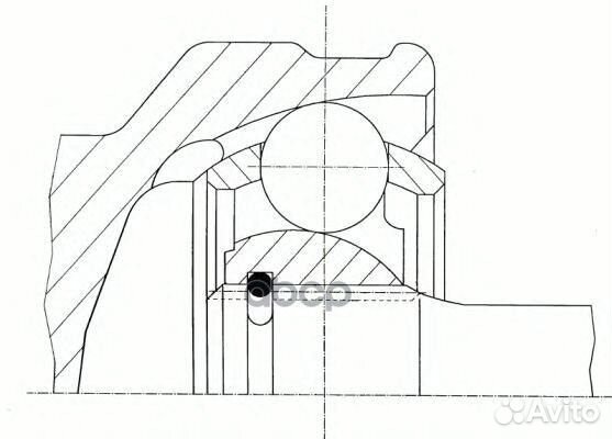 ШРУС opel astra H 1.7,1.8 2004 304386 GKN (Lo