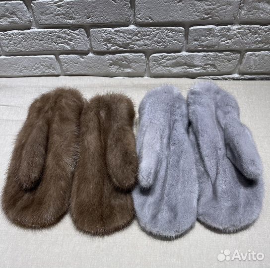 Варежки рукавицы из норки норковые