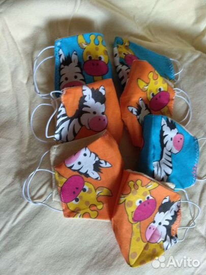 Маски многоразовые, двухслойные