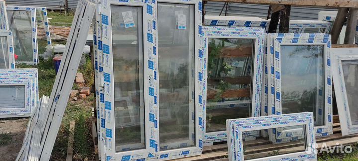 Пластиковые окна и двери бу И новые