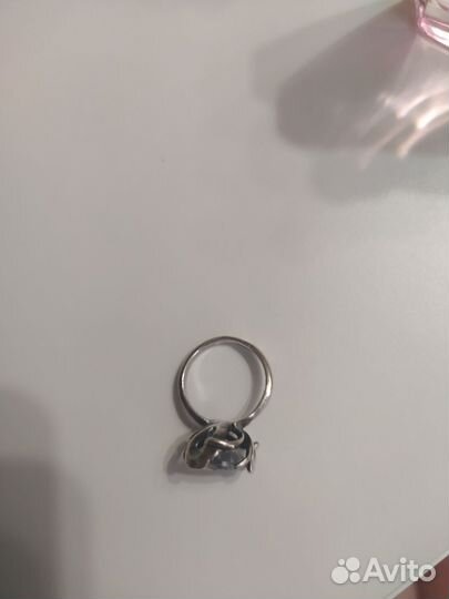 Кольцо серебряное 17 размер