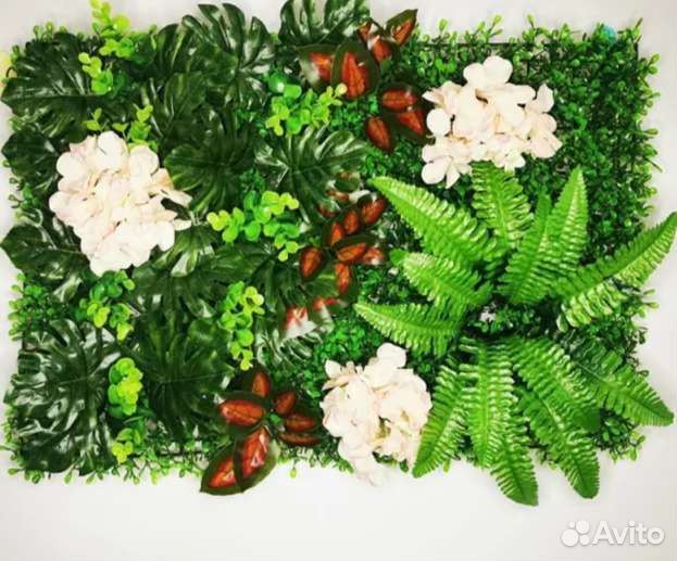 Искусственные растения панель