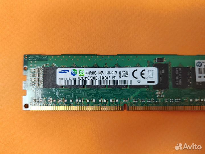 DDR3 ECC REG samsung 8GB 1600 MHz 1Rx4 dimm Server