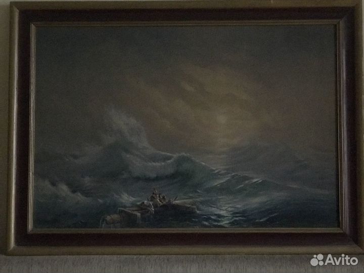 Девятый вал И. Айвазовского, холст, масло, в раме
