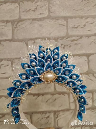 Ободок снегурочки, снежной королевы