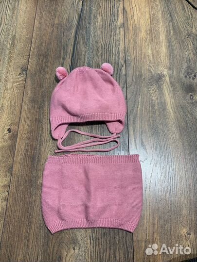 Шапка детская вязанная демисезонная