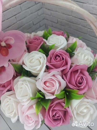 Букет из мыльных цветов