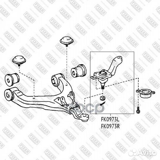 Опора шаровая FK0973R fixar