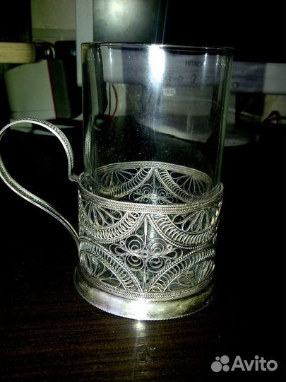 Подстаканники мельхиоровые - сканные