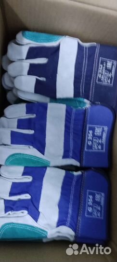 Перчатки спилковые, усиленные