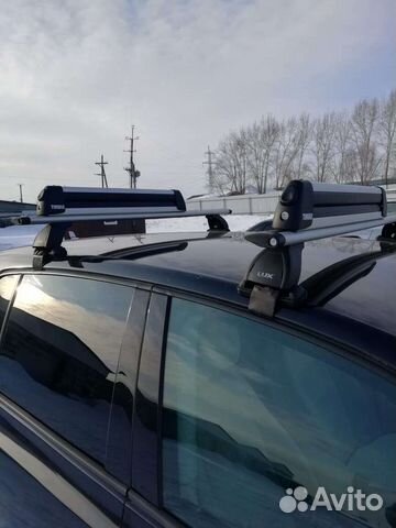 Багажник для лыж thule в комплекте с поперечинами