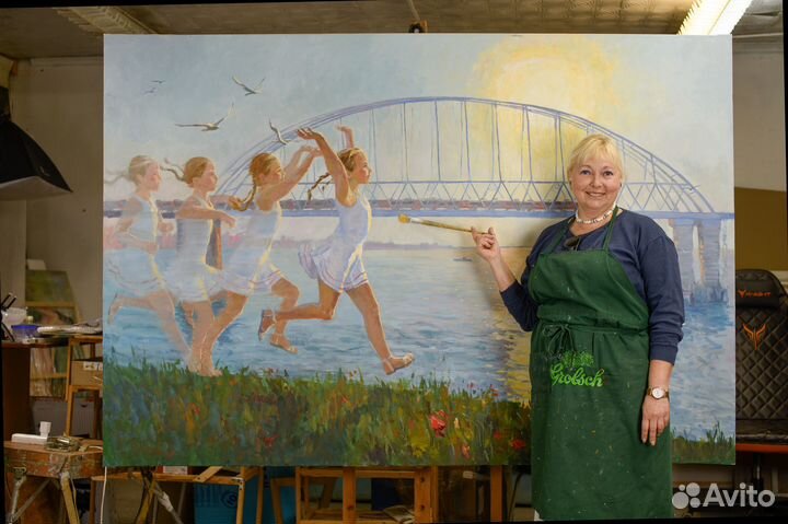 Лето, ангелы и горы, кисти Анны Давыдченко