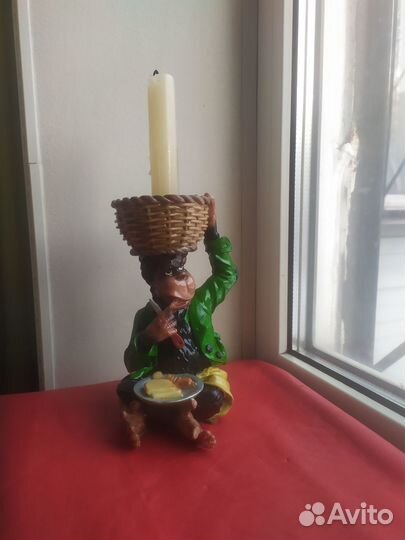 Подсвечник искусственный камень статуэтка