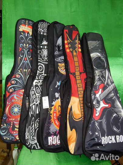 Гитары и чехлы с принтом