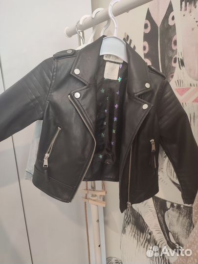 Кожаная куртка hm 104