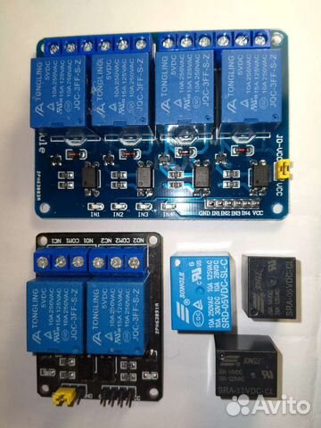 Реле на 2 и 4 канала для Arduino. Raspberry