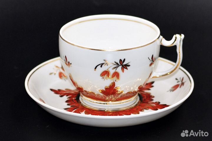 Чайная пара антикварная Барбарис дфз Вербилки