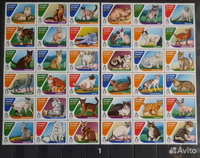 Коллекция редких марок Фауна 5 (чистые )