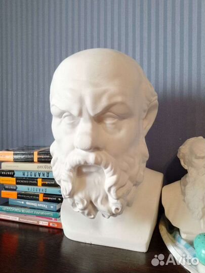 Бюст Сократа. Гипсовая голова 40 см