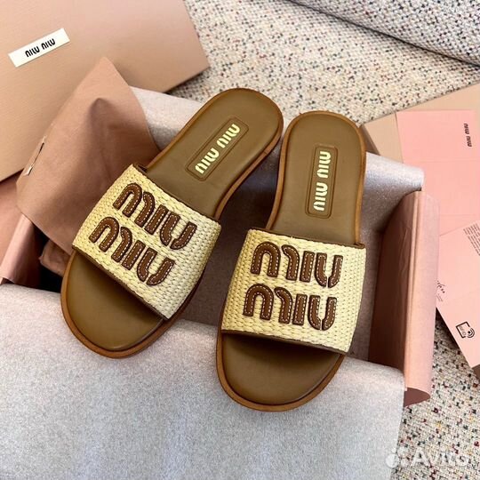 Шлепанцы Miu Miu Premium