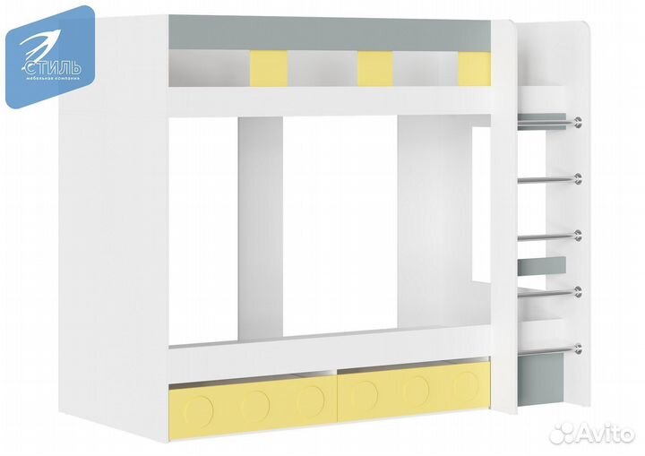 Двухъярусная кровать мдф 