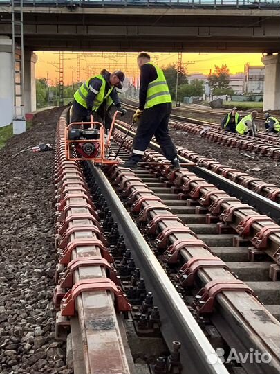 Установка рельсового страховочного пакета