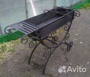 Мангал большой с колесами