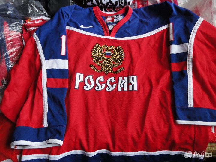 Хоккейный свитер игровой Сборная России №1