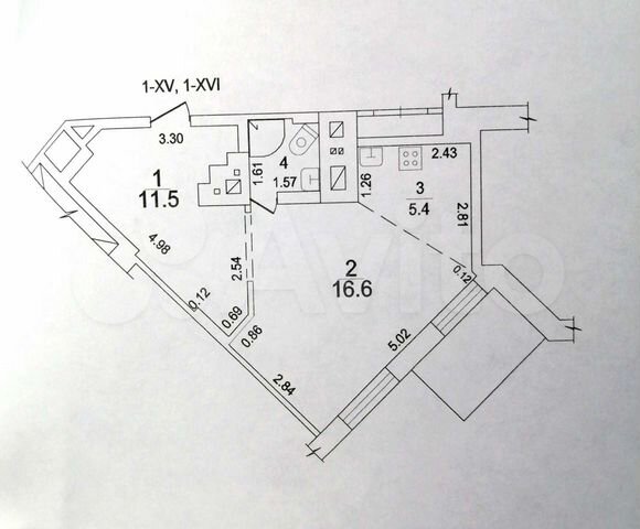 Апартаменты-студия, 35 м², 16/16 эт.