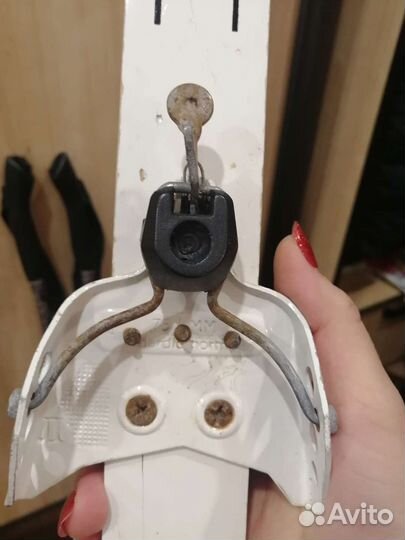 Лыжи деревянные с палками