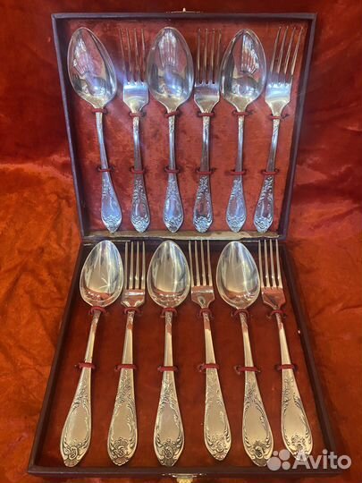 Мельхиоровые столовые наборы