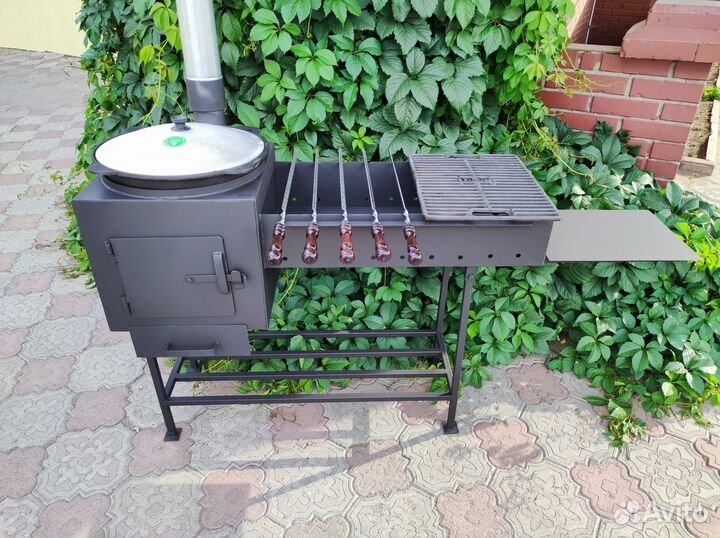 Мангал с казаном 4 мм