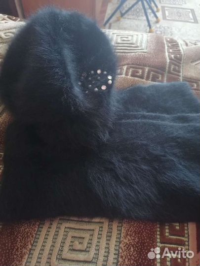 Берет, шарф ангорка