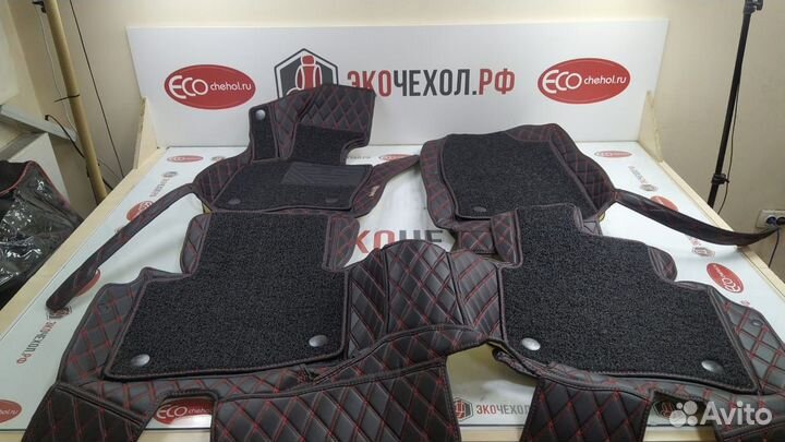 3D Коврики Audi A6 из Экокожи