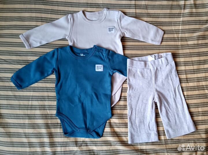 Вещи на малыша размер 56 пакетом