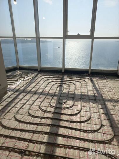 Установка теплых полов, разводка отопления