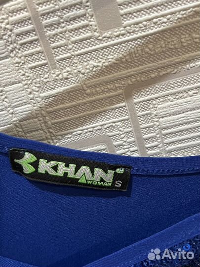 Платье синее с пайетками на праздник